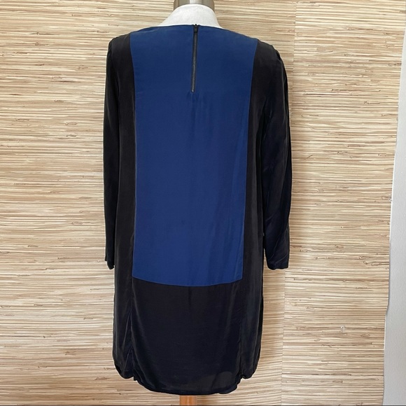 Madewell Color Block Silk Dress - Picture 5 of 16